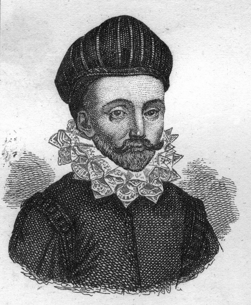 Portrait of François Gaucher, dit Scevole de Saint Marthe, French Writer of the 16th Century. Engraving of 1835 by Unknown artist