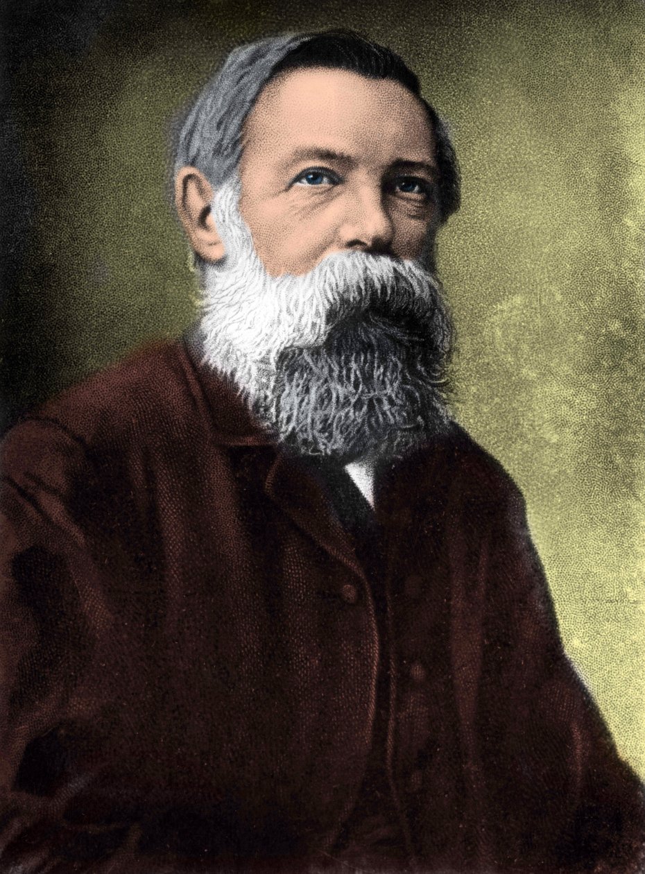 Portrait of Friedrich Engels, German Socialist Theorist and Politician by Unknown artist