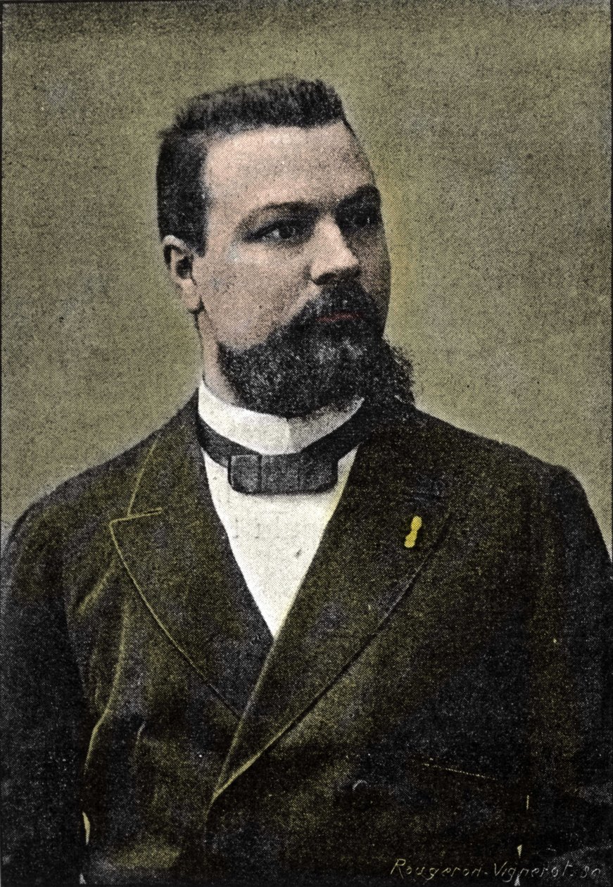 Portrait of Gerard Encausse, Known as Papus, Occultist and Co-Founder of the Martinist Order (1865-1916) by Unknown artist