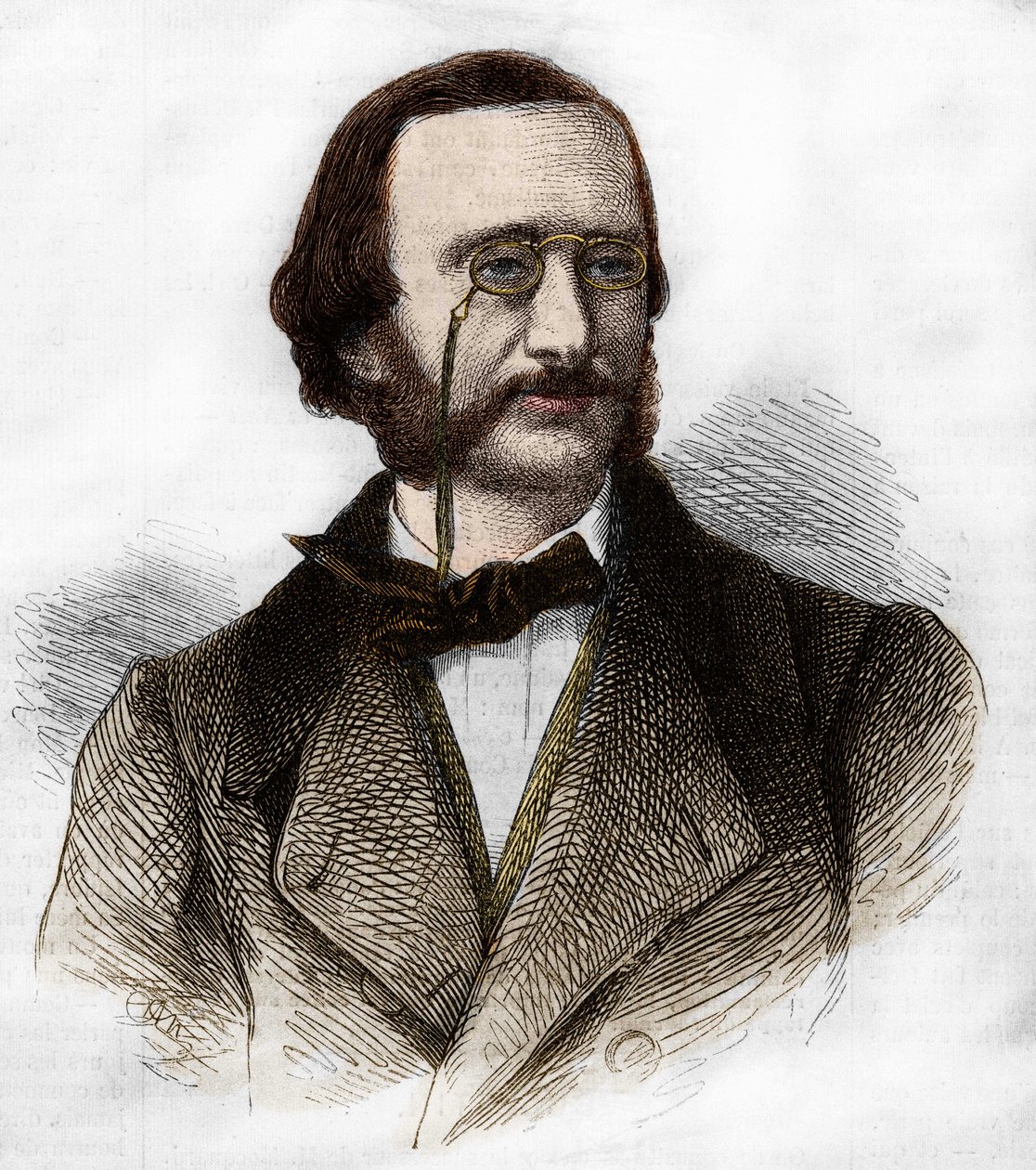 portrait of Jacques Offenbach (1819-1880), German composer, naturalized French. by Unknown artist