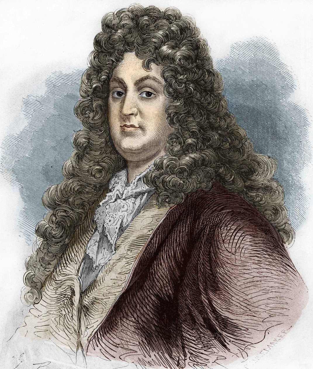 Portrait of Jean Racine (1639-1699), French tragic poet by Unknown artist