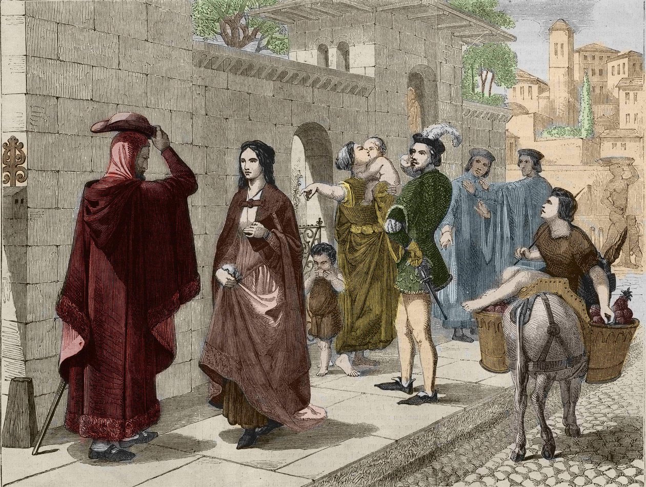 The first meeting of Laure (Laura de Noves) by Unknown artist