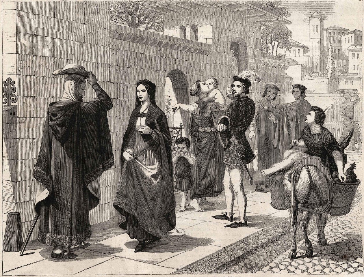 The first meeting of Laure (Laura de Noves) by Unknown artist
