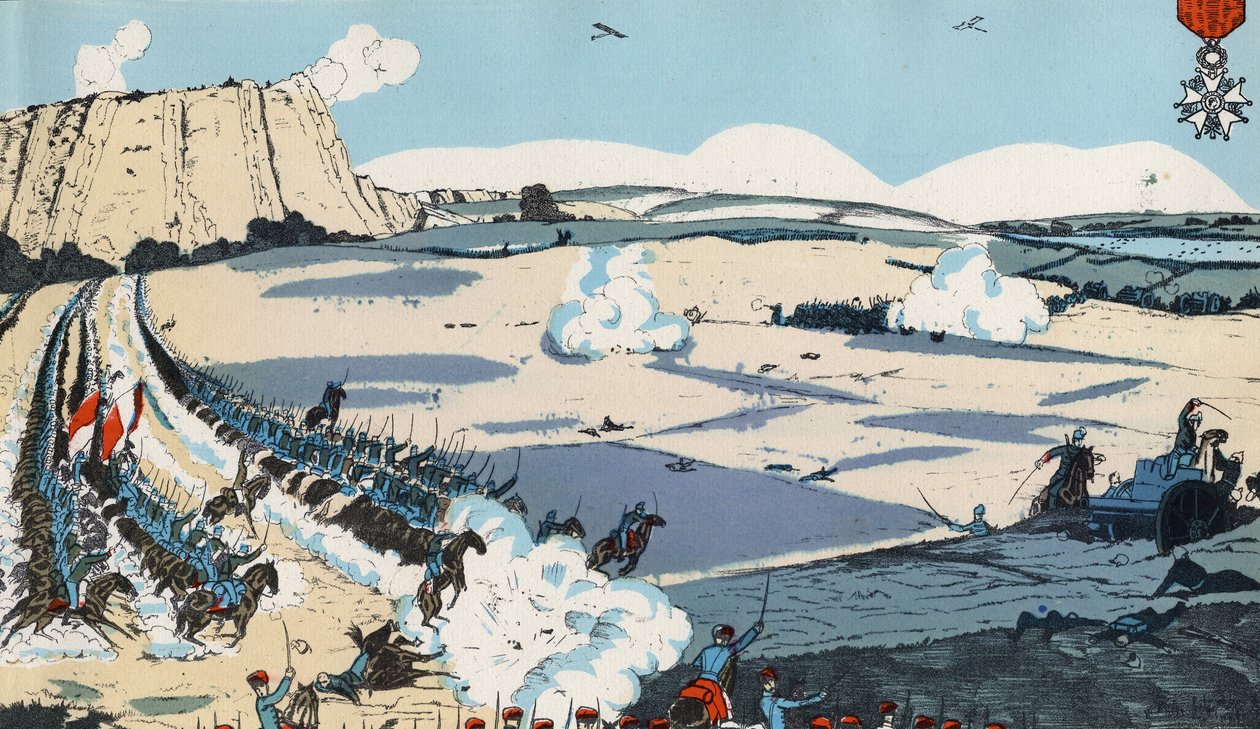 The Heroic Defense of Liège, August 1914, Illustration from 