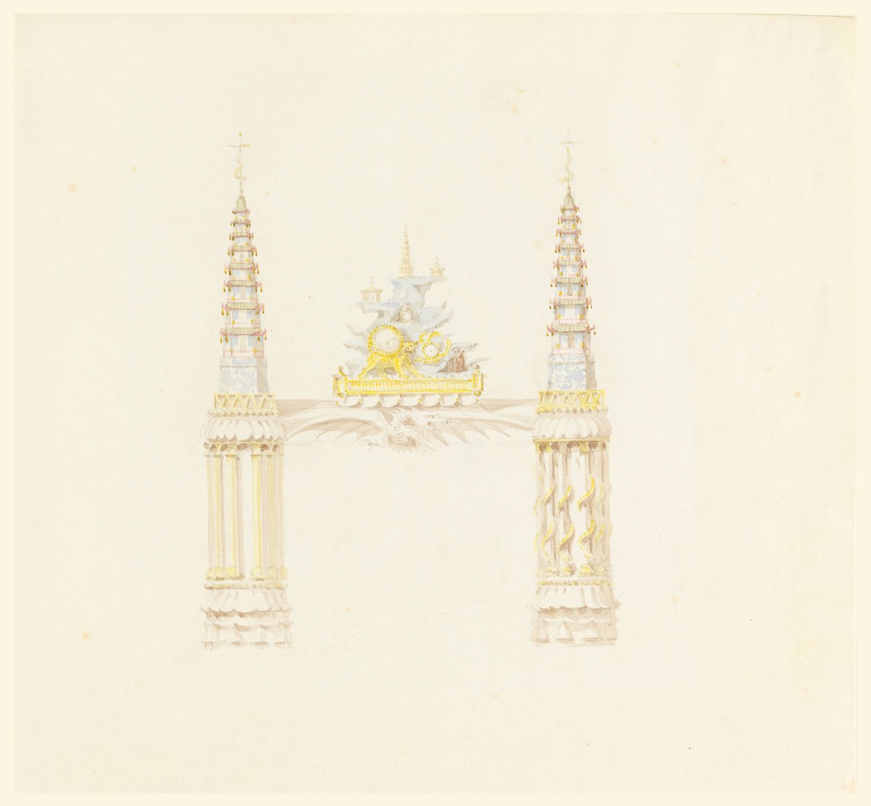 Chimney-piece, West Wall of Music Room by Unknown artistUnknown artist