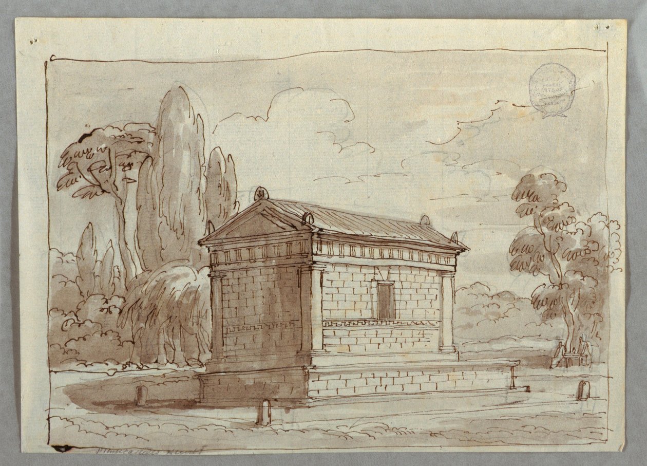 Classical Temple in a Landscape, ca. 1805 by Unknown artistUnknown artist