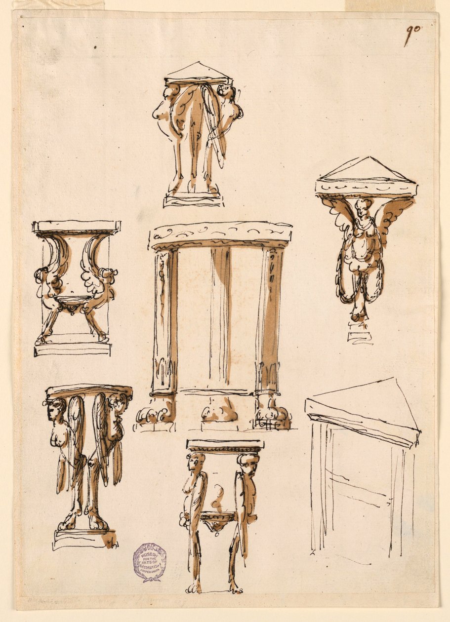 Console Tables, ca. 1800 by Unknown artistUnknown artist