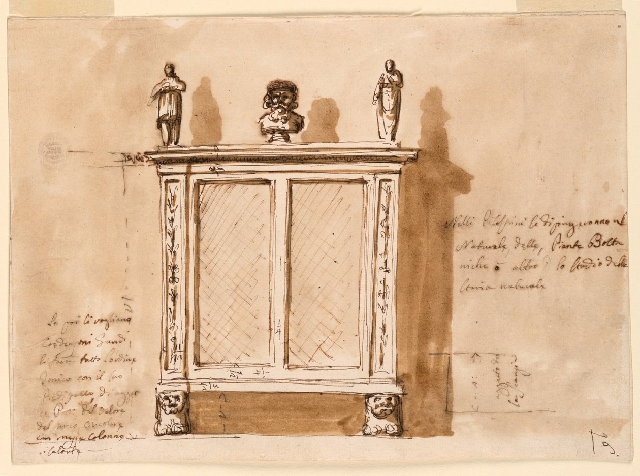Drawing, Cupboard, 1790–1810 by Unknown artistUnknown artist