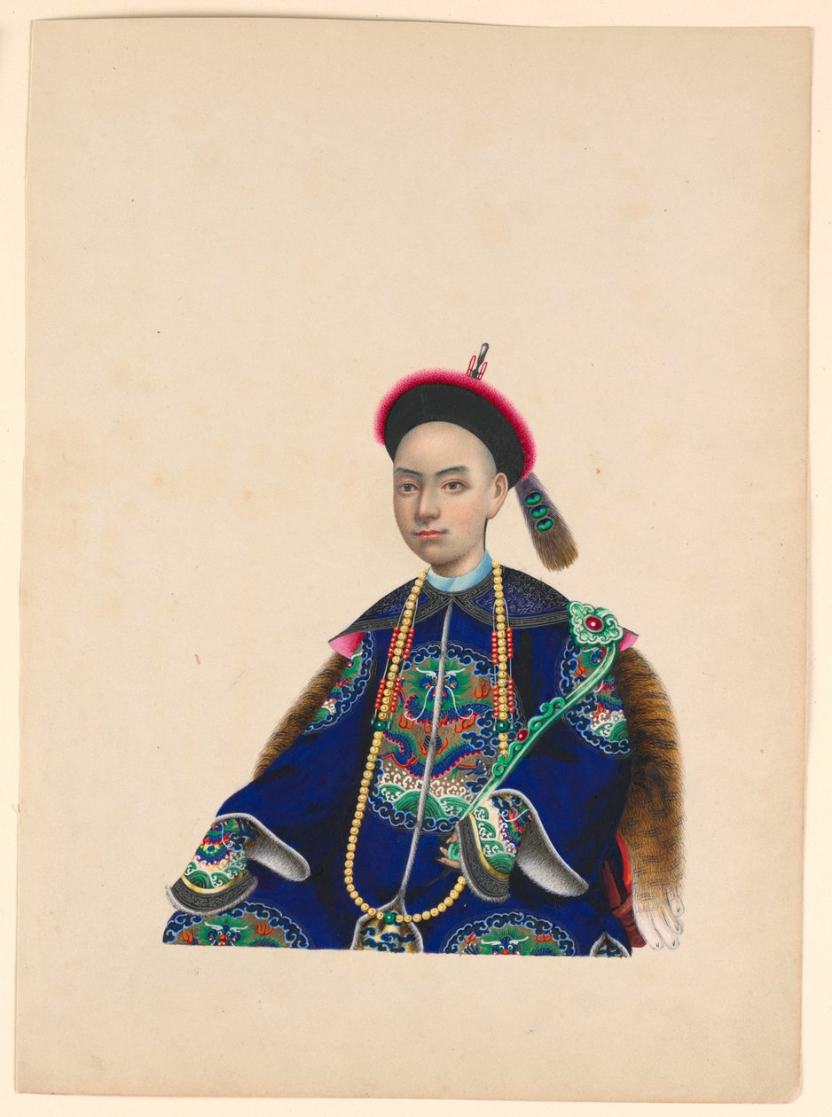 Miniature, Portrait of Seated Man, ca. 1820–60 by Unknown artistUnknown artist