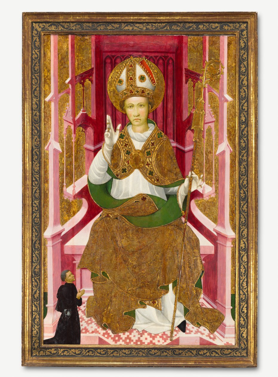 A Bishop Saint with a Donor (Saint Louis of Toulouse?) by Unknown artist