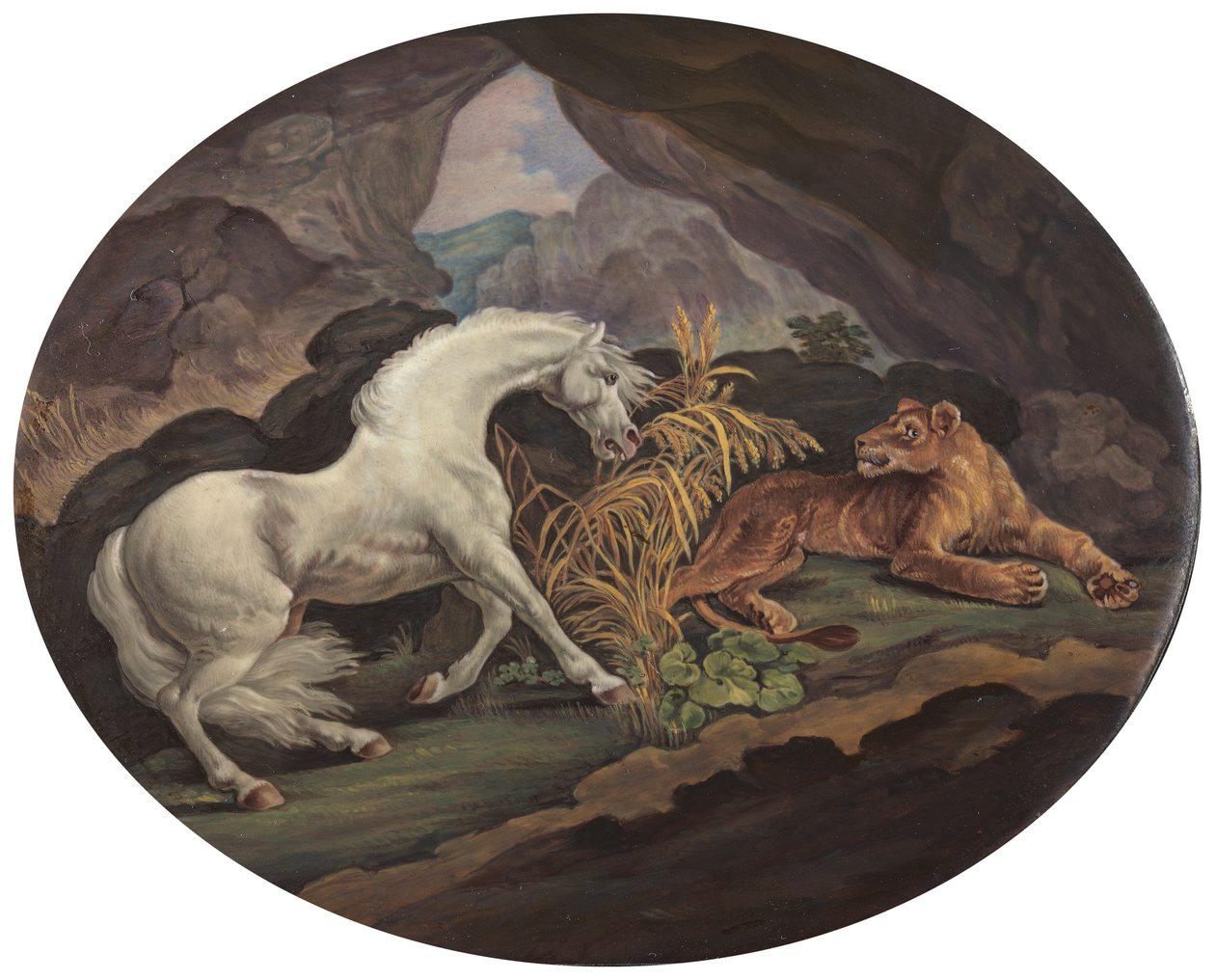 A Horse Frightened by a Lioness by Unknown artist