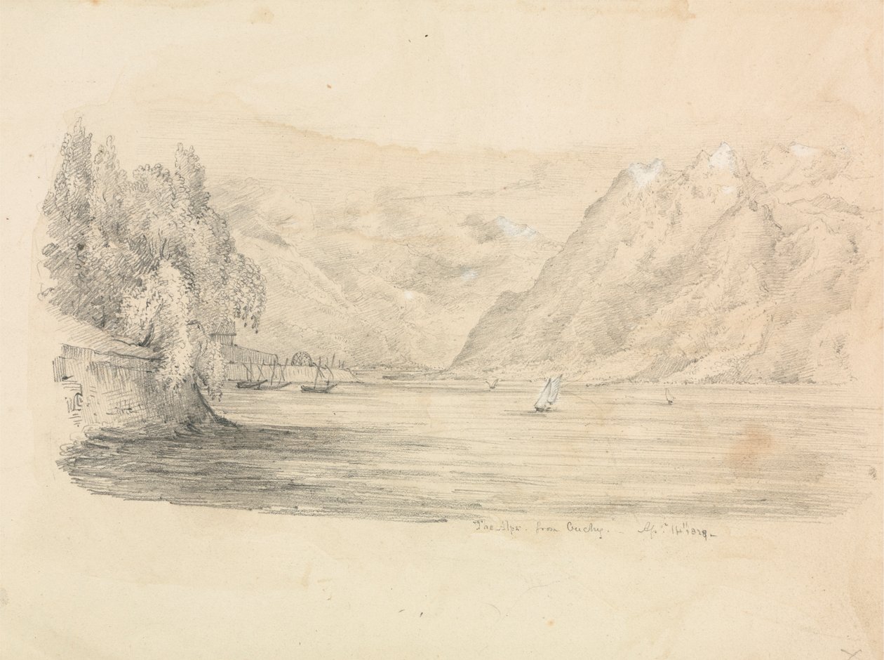 A Lake Surrounded by Mountains by Unknown artist