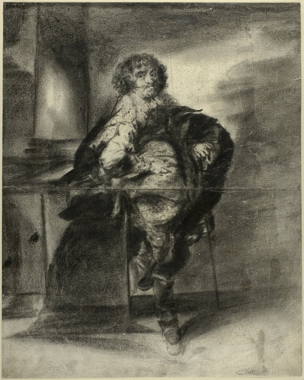 A Man in 17th Century Costume by Unknown artist