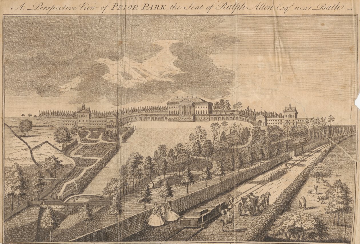 A Perspective View of Prior Park, the Seat of Ralph Allen Esq. near Bath by Unknown artist
