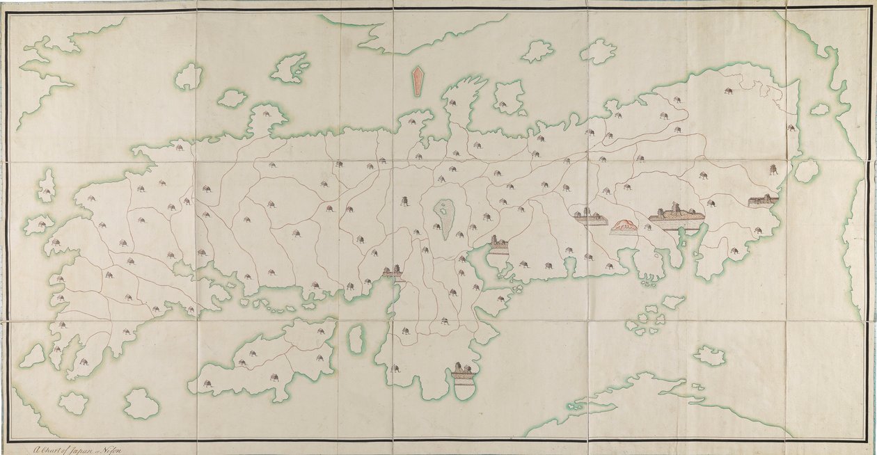 A Chart of Japan or Nipon by Unknown artist