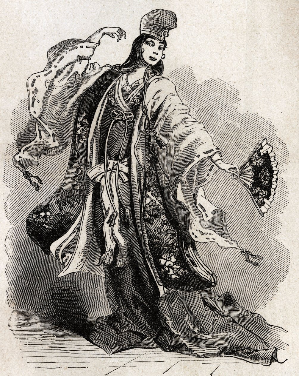 A dancer at the court of Kamakura, a city that shogun Minamoto no Yorimoto (1147-1199) chose as its capital at a time when its political power exceeded that of Mikado (the Emperor of Japan), creating a new political, economic and artistic centre on the Pac by Unknown artist