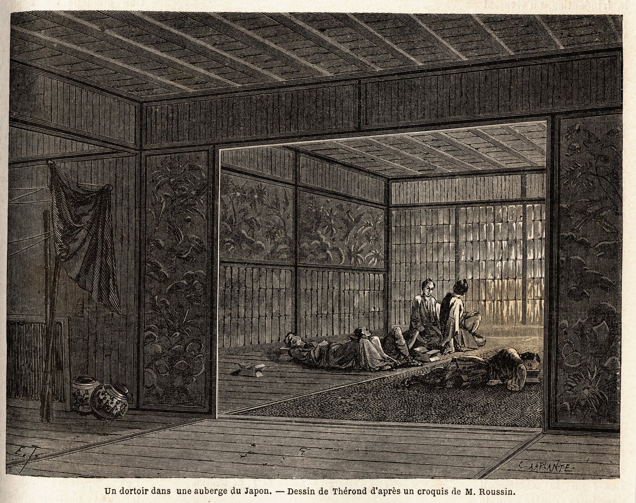 A Dormitory in an Inn in Japan by Unknown artist