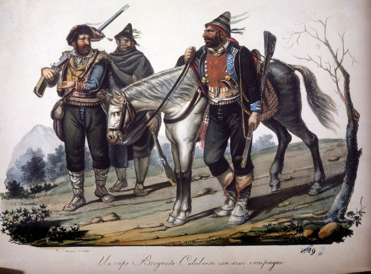 A gang of robbers from Calabria (Italy) by Unknown artist