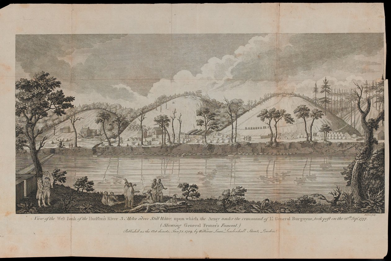 A view of the River Hudson near Stillwater, upstate New York by Unknown artist