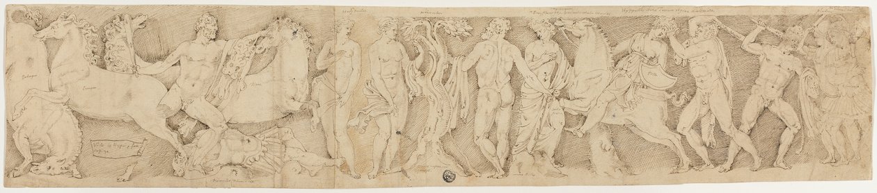 After the Antique: Sarcophagus Lid with the Labors of Hercules by Unknown artist