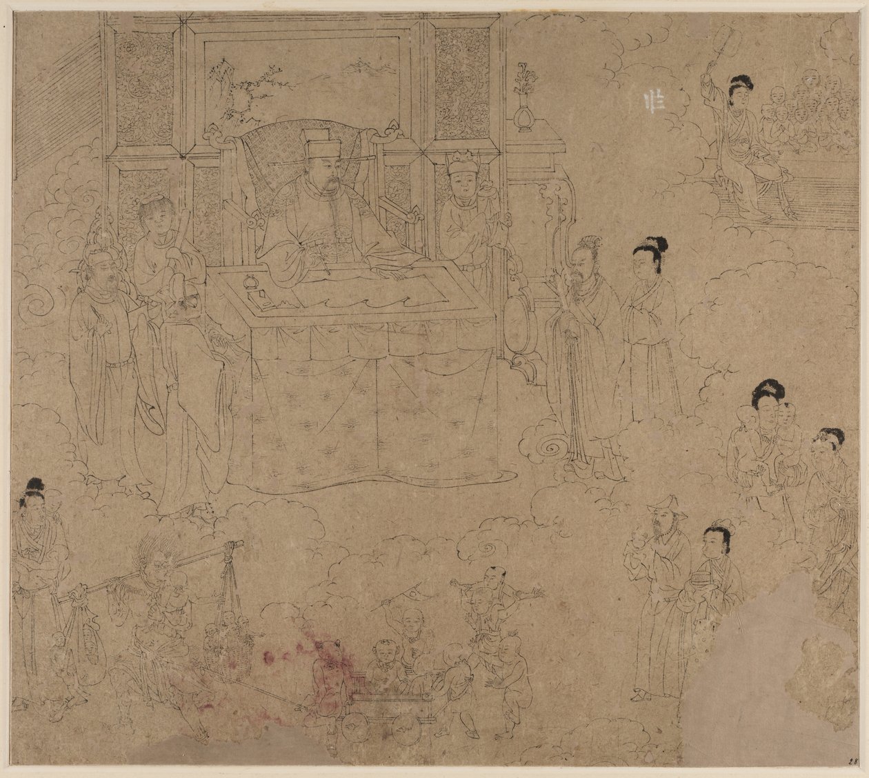 Album of Daoist and Buddhist Themes: Kings of Hells: Leaf 28 by Unknown artist