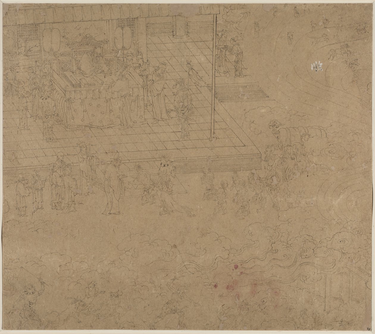Album of Daoist and Buddhist Themes: Kings of Hells: Leaf 38 by Unknown artist