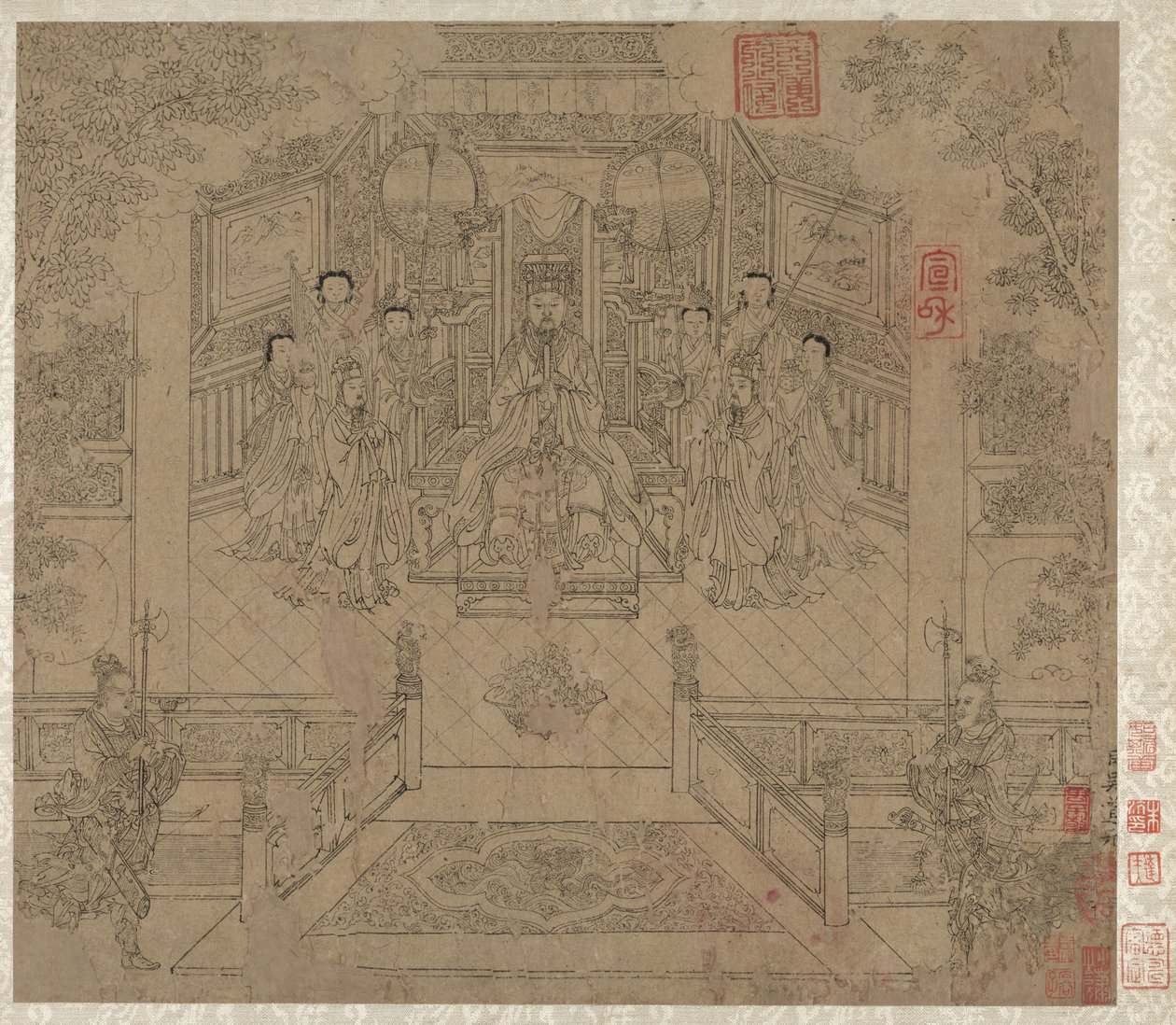 Album of Daoist and Buddhist Themes: Procession of Daoist Deities: Leaf 1 by Unknown artist