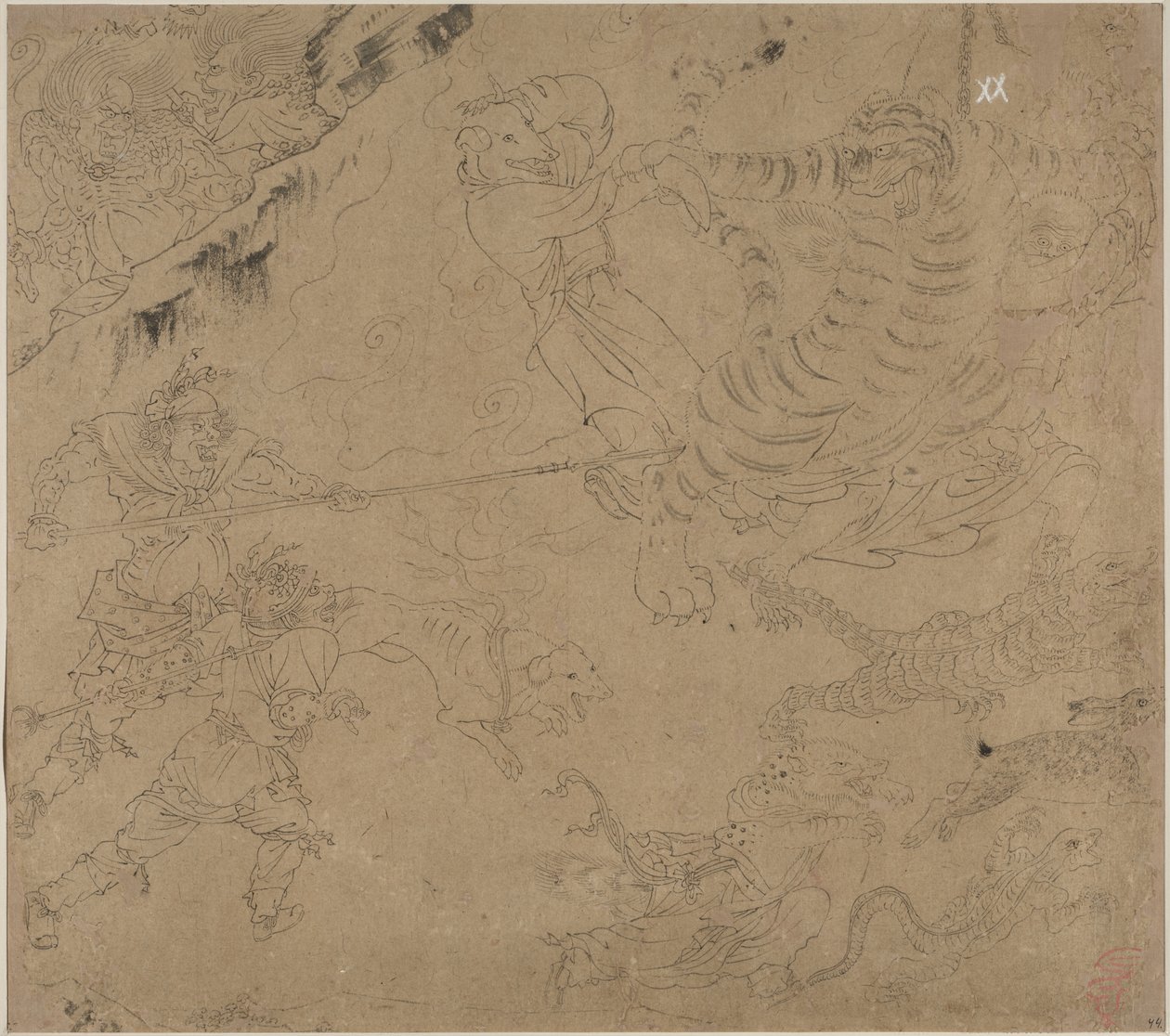 Album of Daoist and Buddhist Themes: Search the Mountain: Leaf 44 by Unknown artist