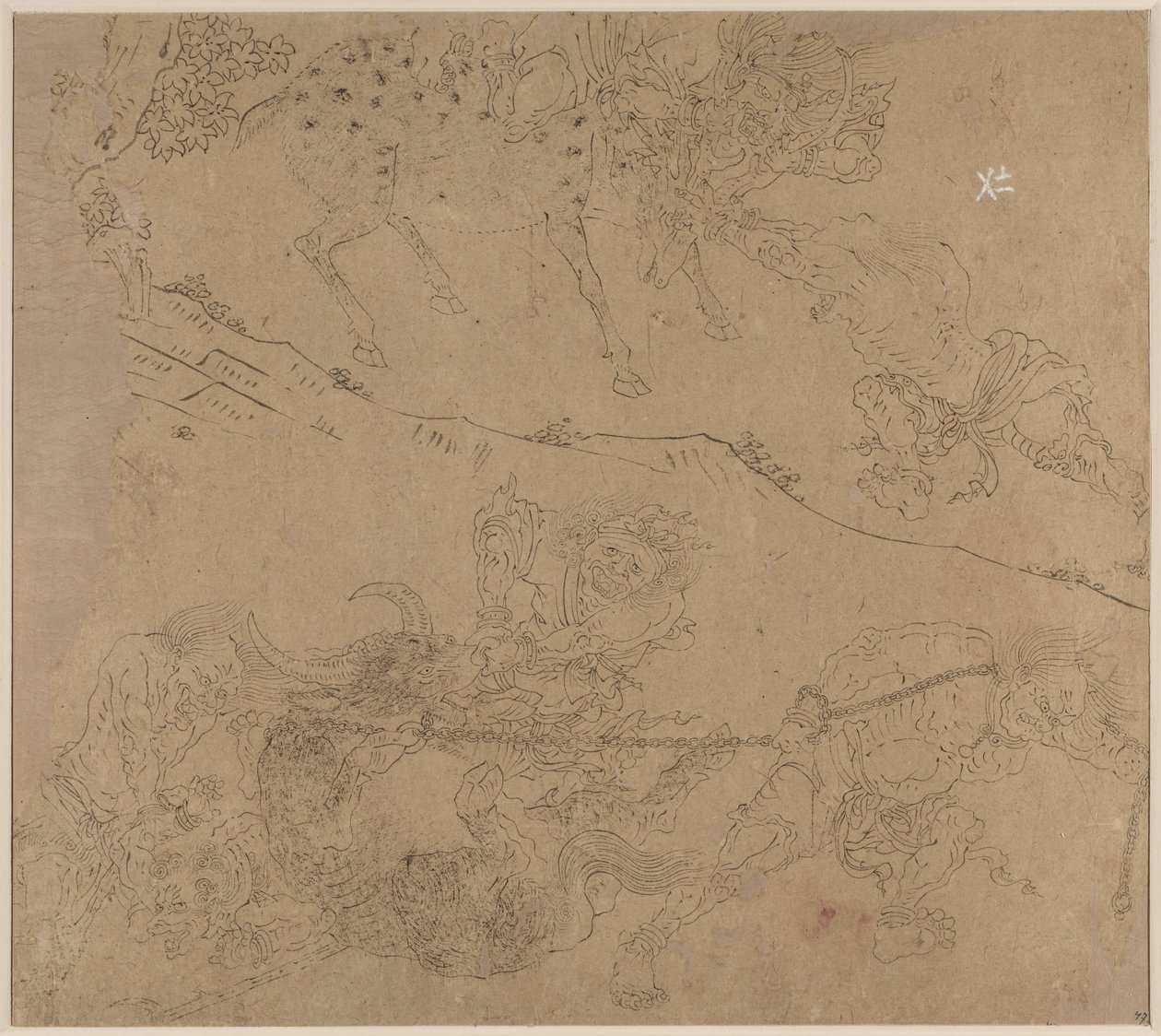 Album of Daoist and Buddhist Themes: Search the Mountain: Leaf 47 by Unknown artist