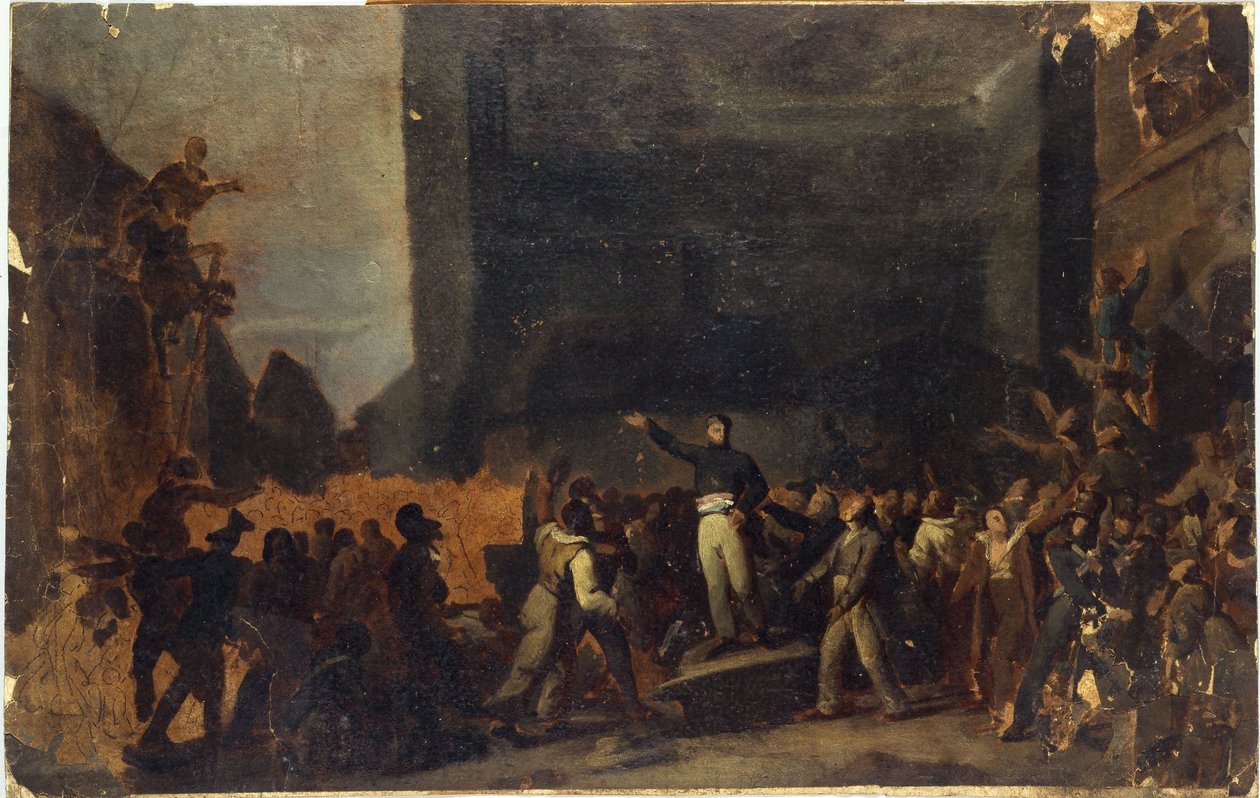 Alphonse Baudin (1811-1851) at the Faubourg Saint-Antoine Barricade, December 3 by Unknown artist