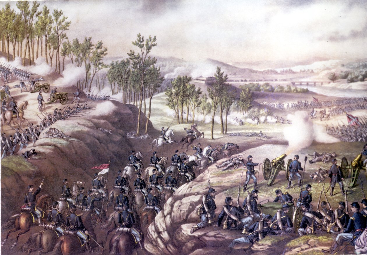 American Civil War: Battle of Resaca (Georgia) May 13-15, 1864 (engraving of the 19th century) by Unknown artist