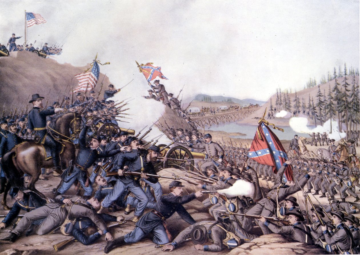 American Civil War: Second Battle of Franklin (Tennessee) November 30 by Unknown artist
