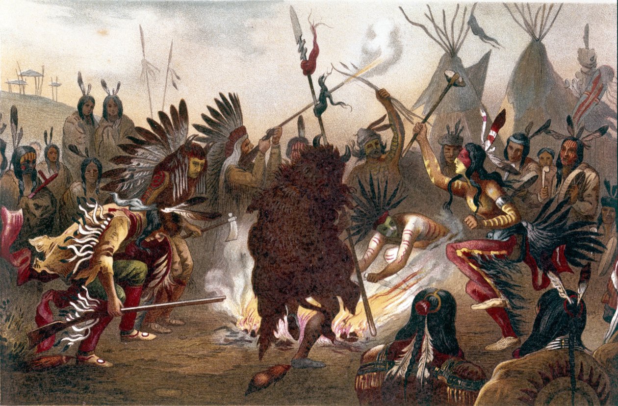 American Indian Ritual: Sioux War Dance by Unknown artist