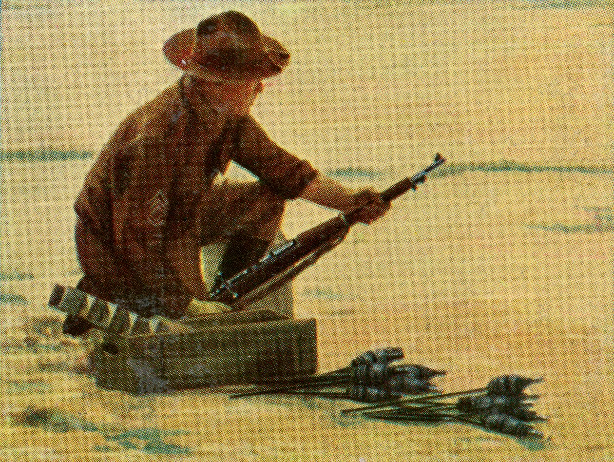 American Infantryman with Rifle Grenades by Unknown artist