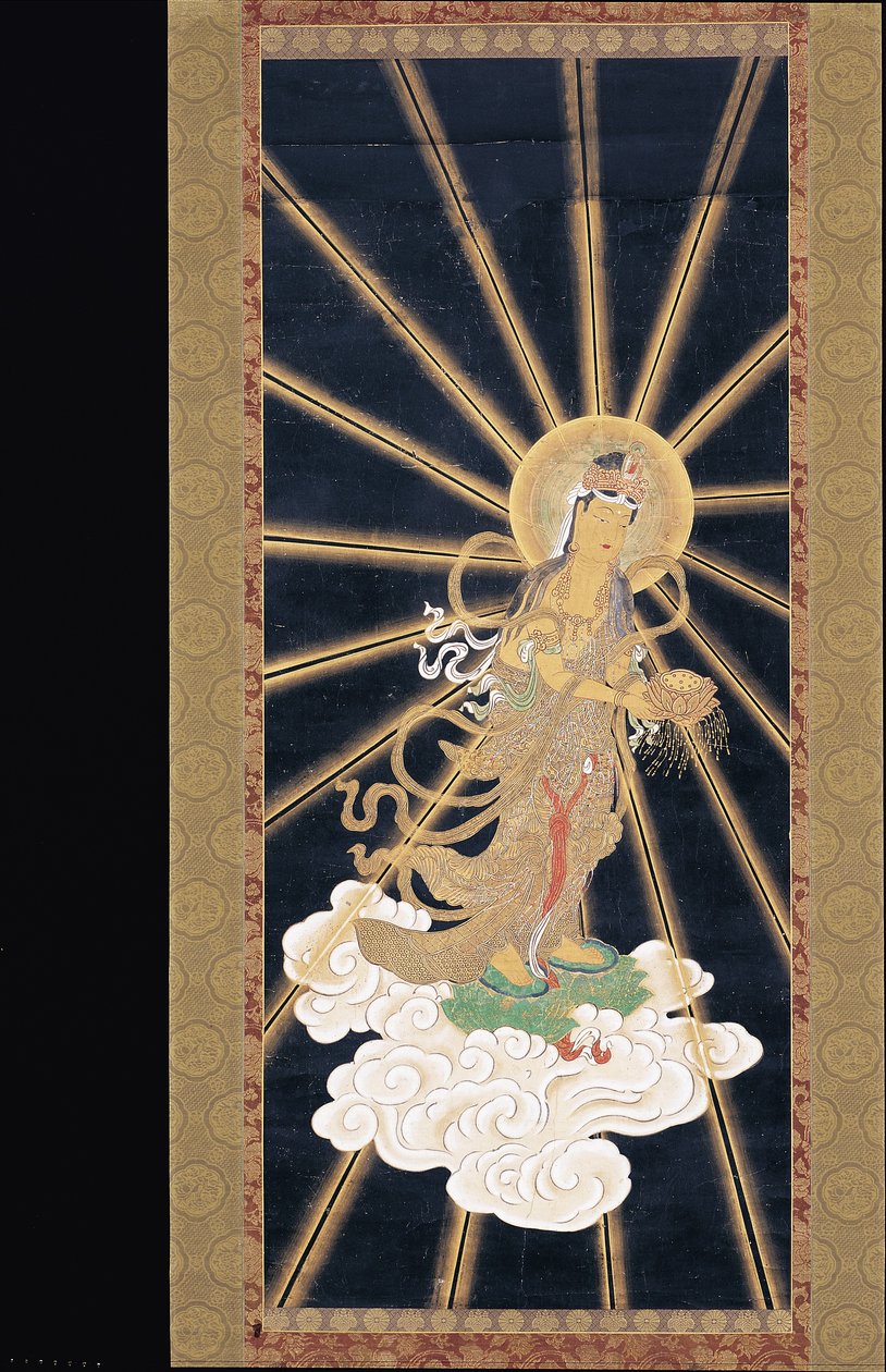 Amitabha (Amida) Triad Descending From Heaven by Unknown artist