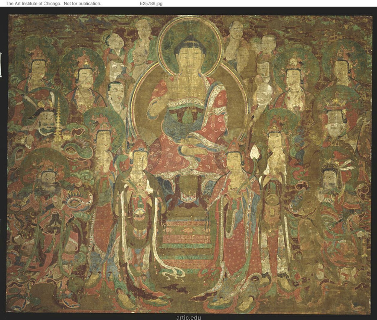 Amitabha Buddha with Assembly by Unknown artist