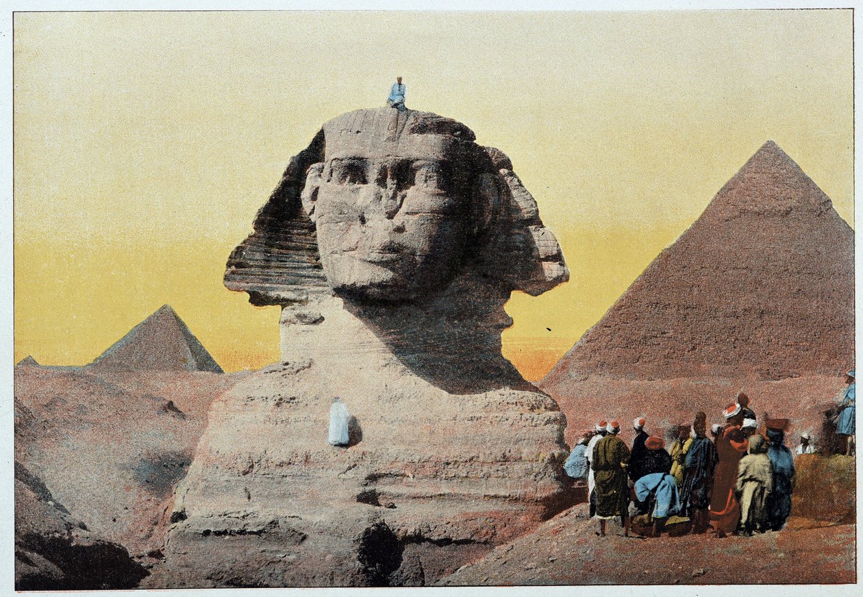 Ancient Egypt: the sphinx and pyramids of Giza by Unknown artist