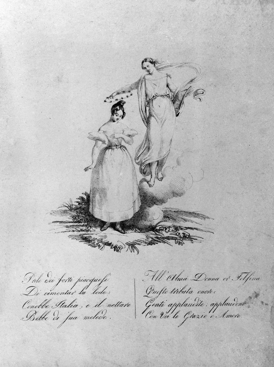 Apotheosis of Maria Garcia called the Malibran by Unknown artist