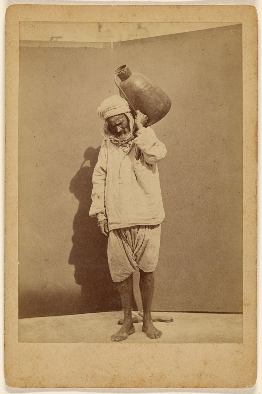 Arab Man Carrying a Jug by Unknown artist