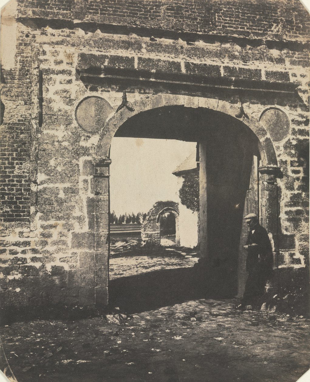 Arch in Farmyard, Swansea by Unknown artist