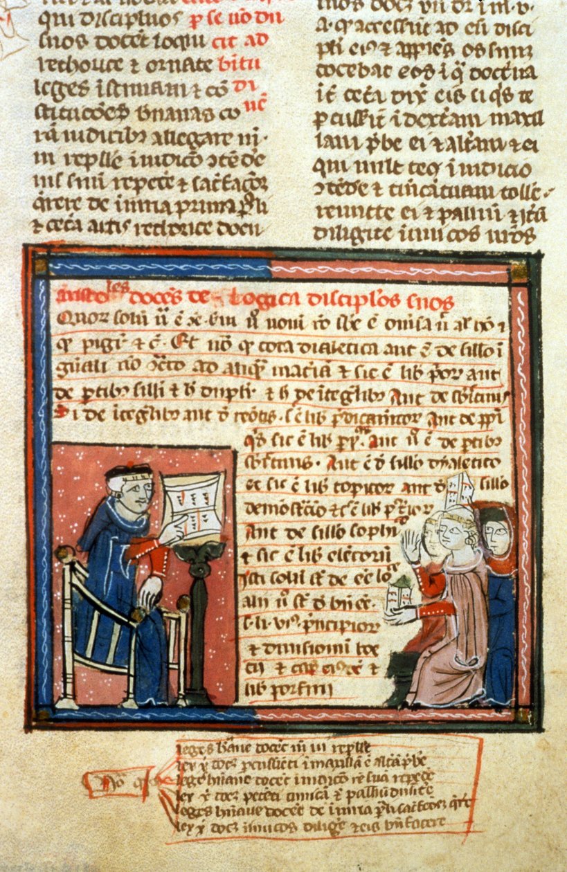 Aristotle Teacher - Illuminure of the Middle Ages by Unknown artist