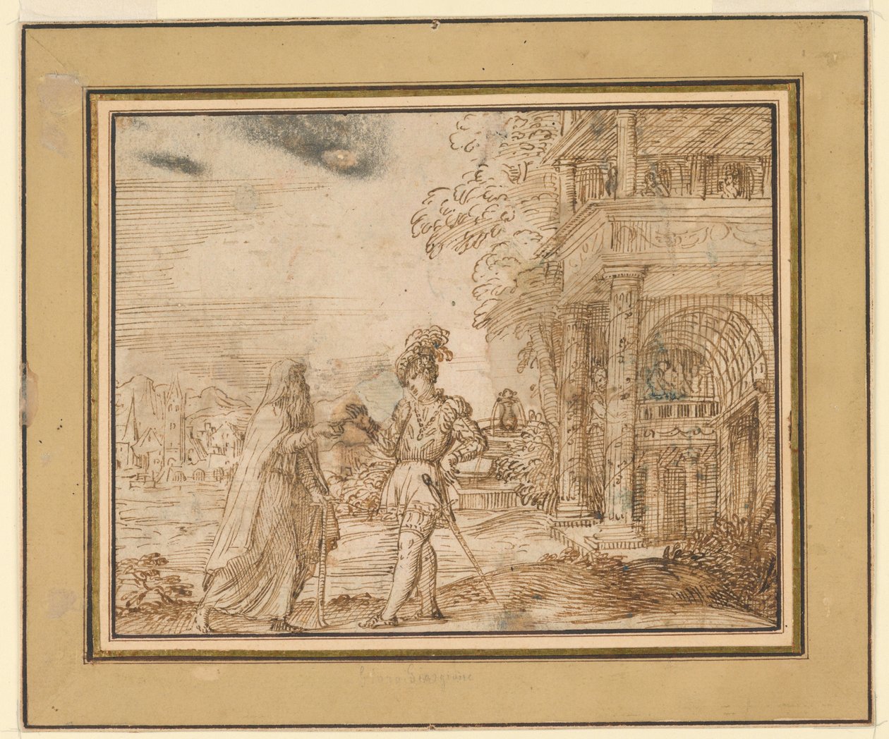 Ascetic and Courtier by Unknown artist