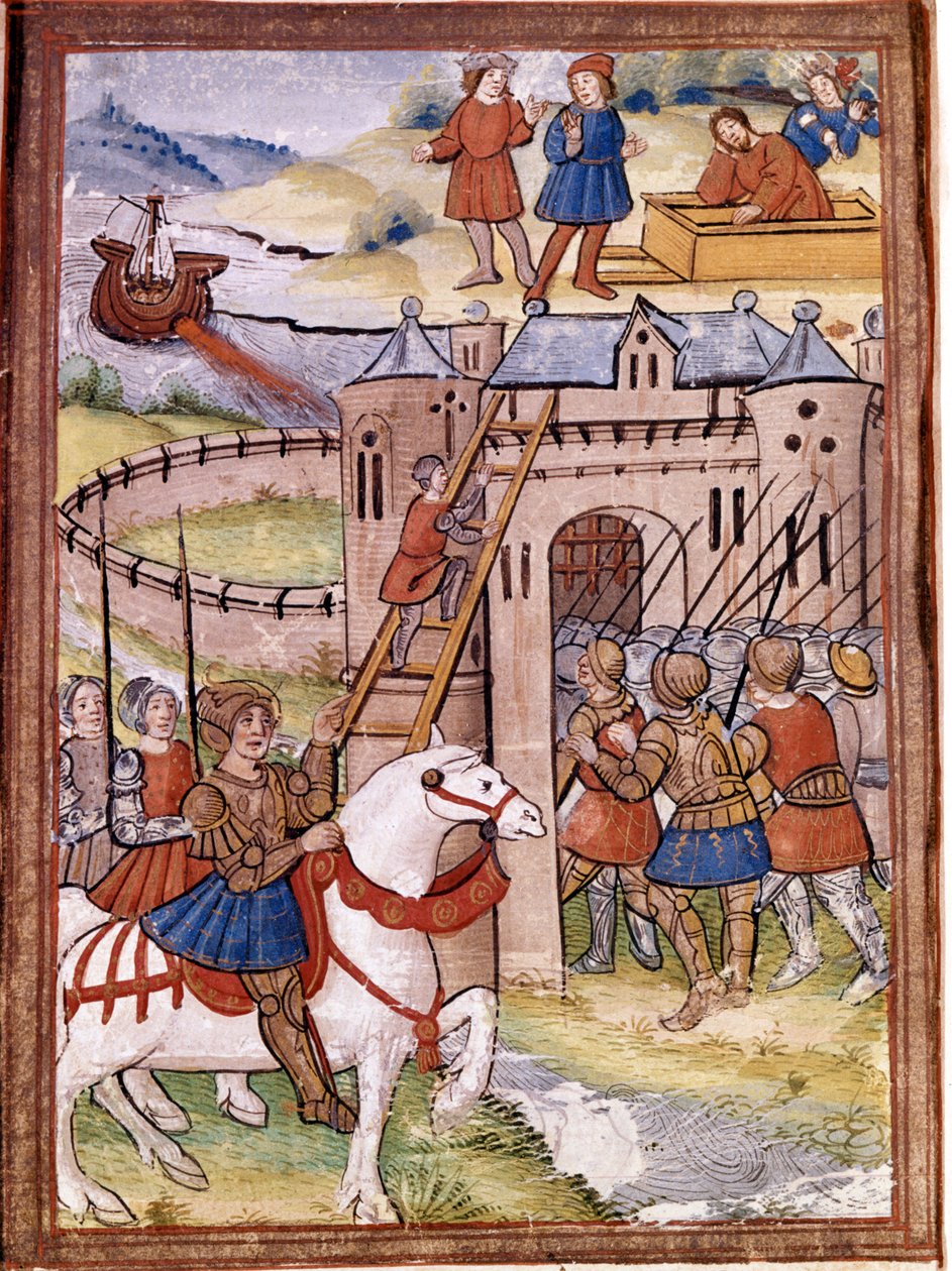Assault on a Castle. Episode of the 100 Year War by Unknown artist