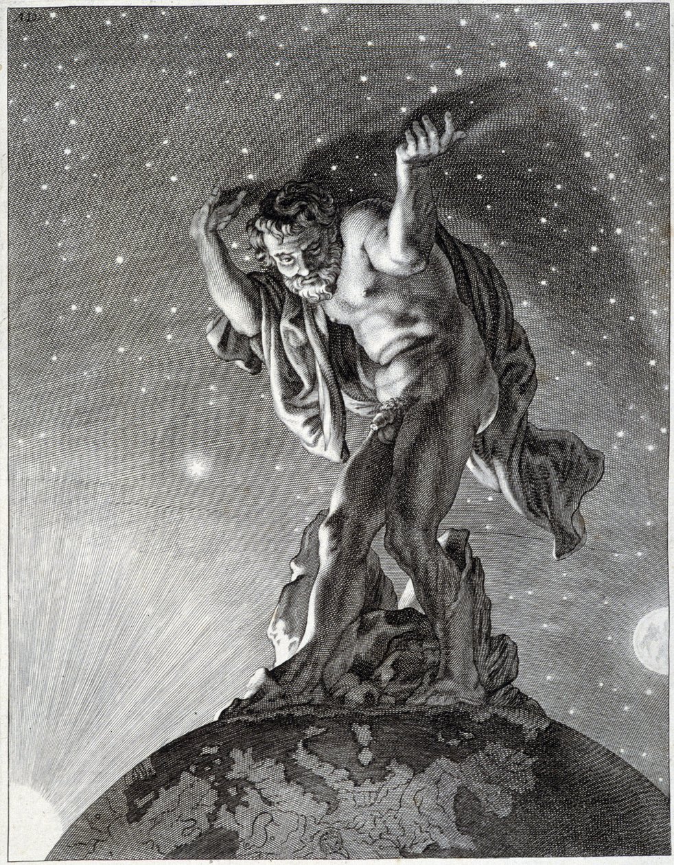 Atlas supporting the sky by Unknown artist