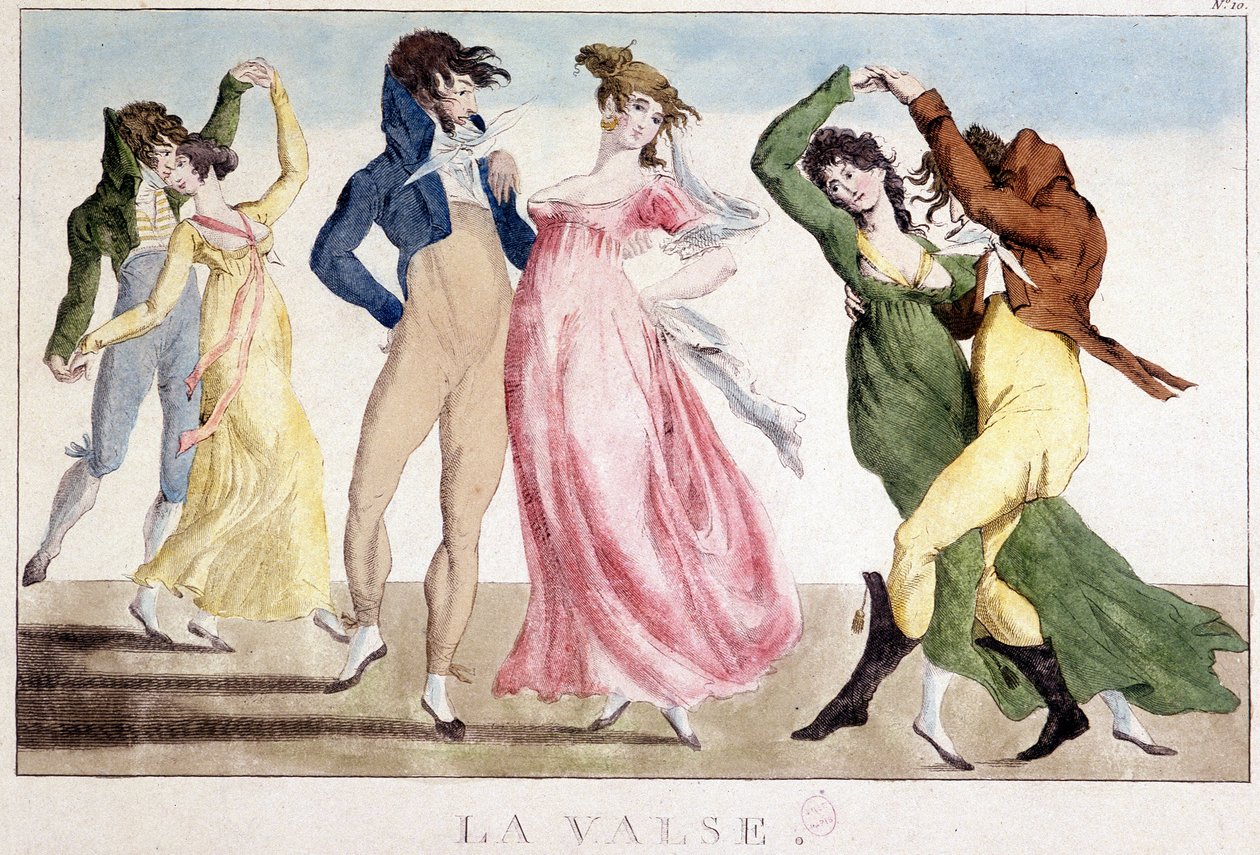 Ball: The waltz, early 19th century by Unknown artist