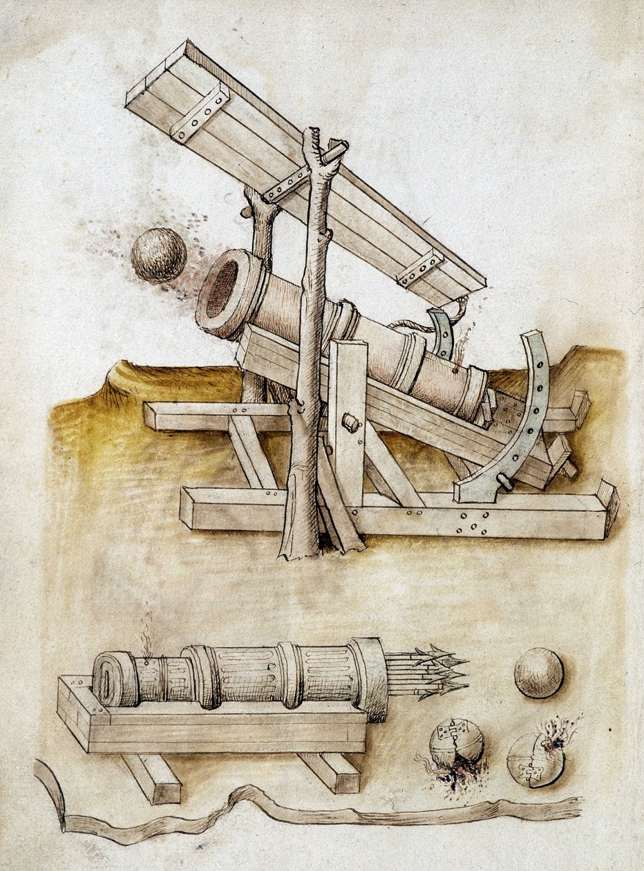 Ball gun and arrow gun by Unknown artist