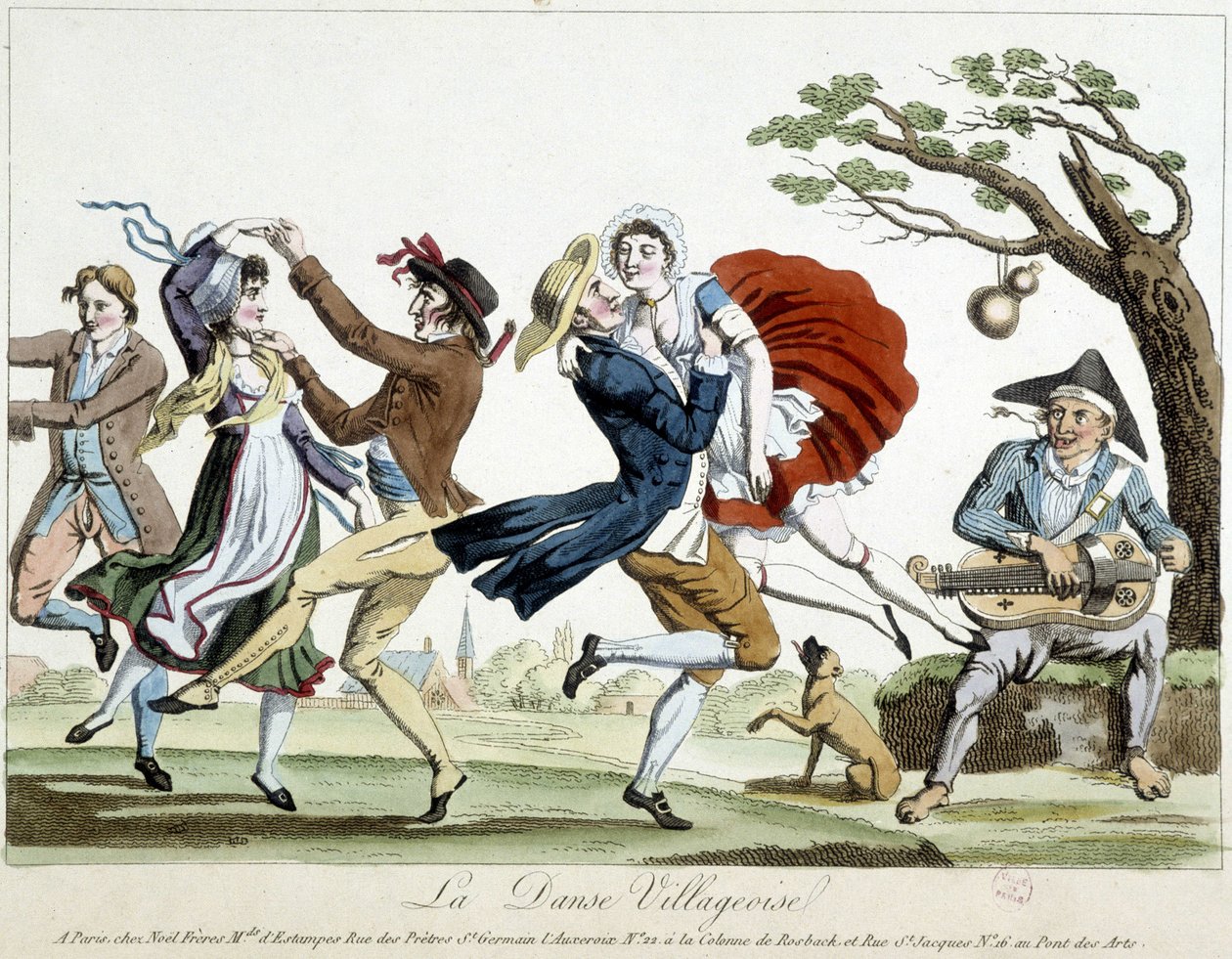 Ball: Village Dance - n.d., late 18th century, Carnavalet by Unknown artist