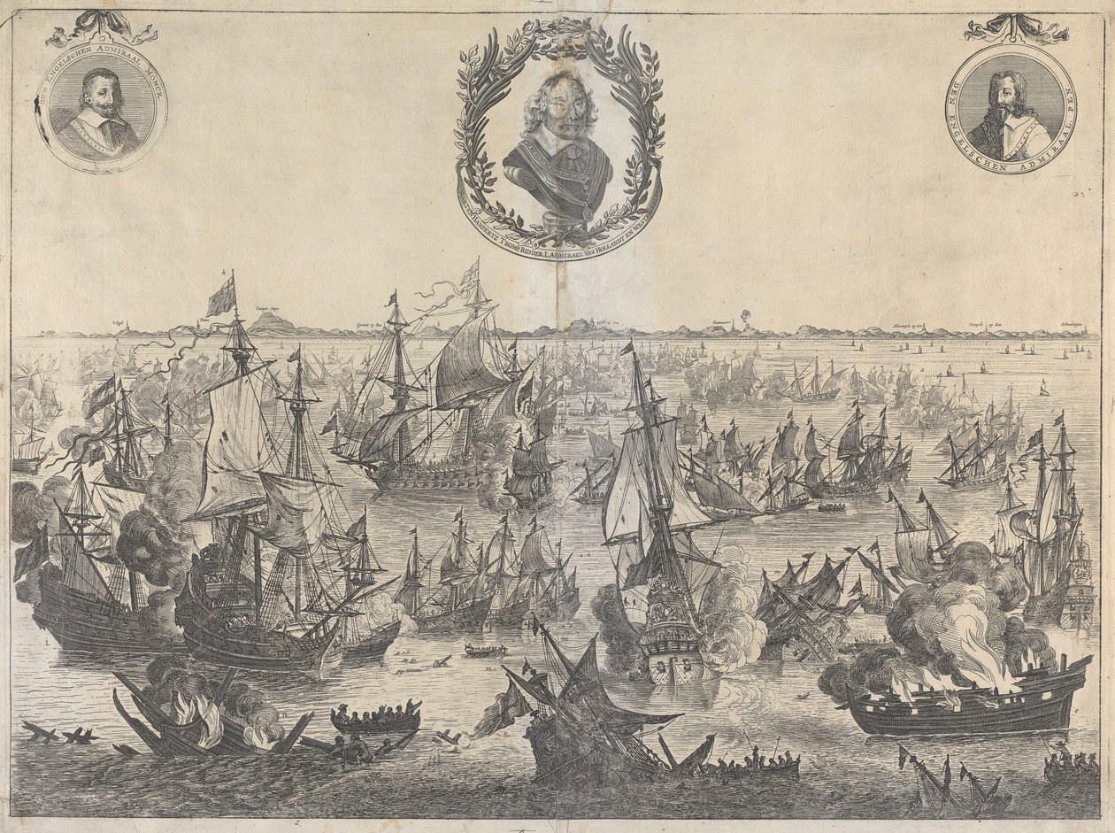 Battle of Scheveningen, 31st July 1653 by Unknown artist