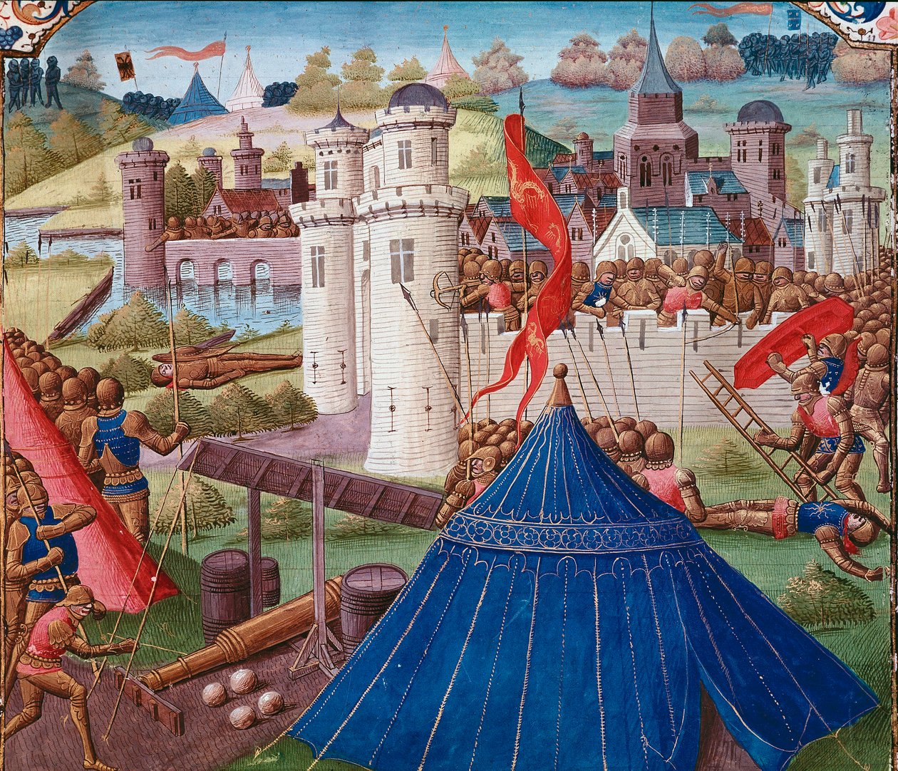 Battle scene at Carthage by Unknown artist