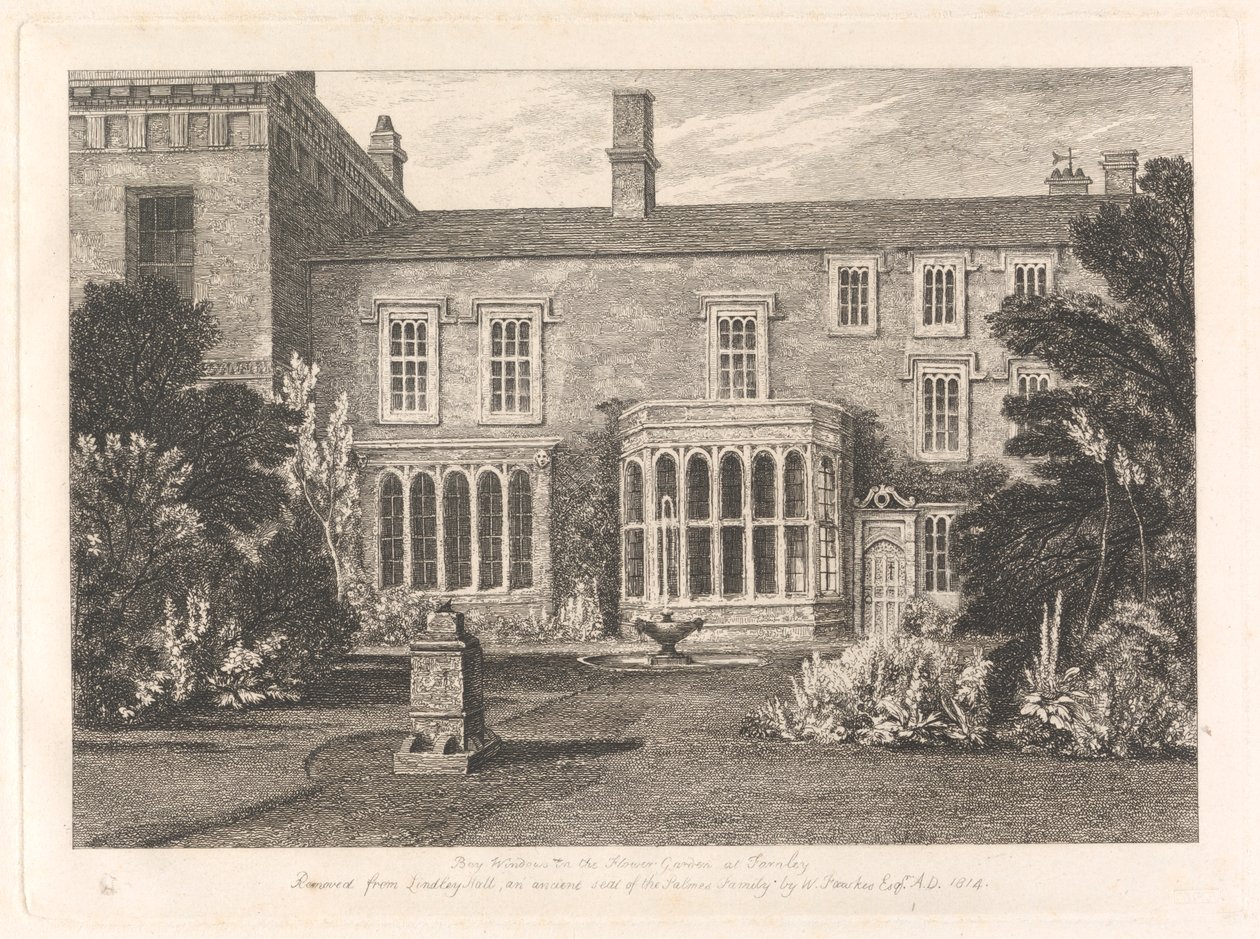 Bay Windows in the Flower Garden at Farnley by Unknown artist